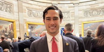 Rep. Gill gives a thumbs up