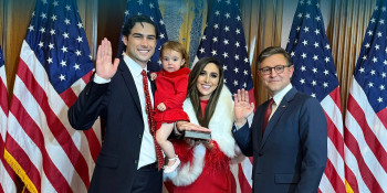 Rep. Gill and family at swear in